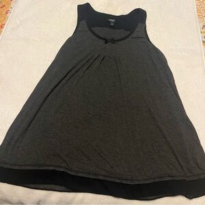 Simply Vera Vera Wang Charcoal and Black PJ Shorts Set